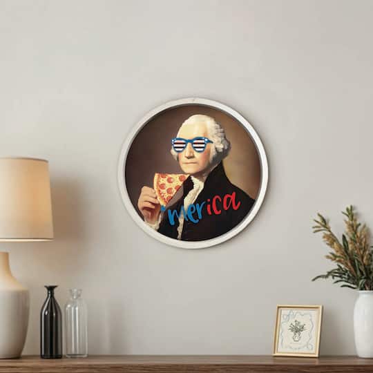 20" Round Pizza George Framed Print